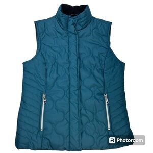 Black Rivet Quilted Puffer Vest Size Medium Women's